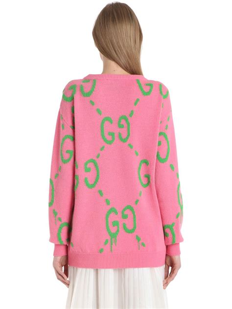 gucci pink sweater replica|gucci sweater dupe.